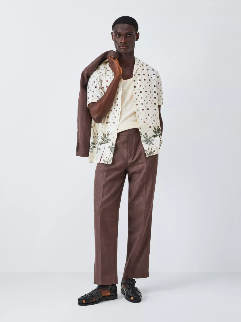 Resort Collection Cotton Knitted Vest, Pearl